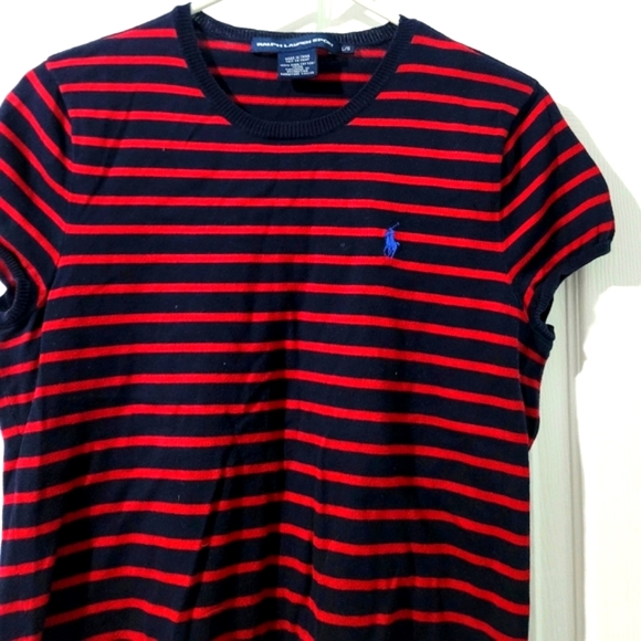 Ralph Lauren Sport Women's Stripe Top Size L - Picture 4 of 11